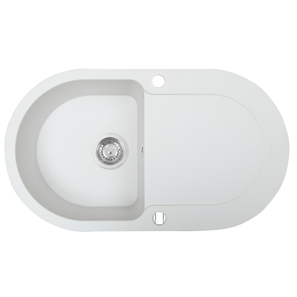 Мийка кухонна гранітна Perfelli IZETTA OGI 114-78  WHITE