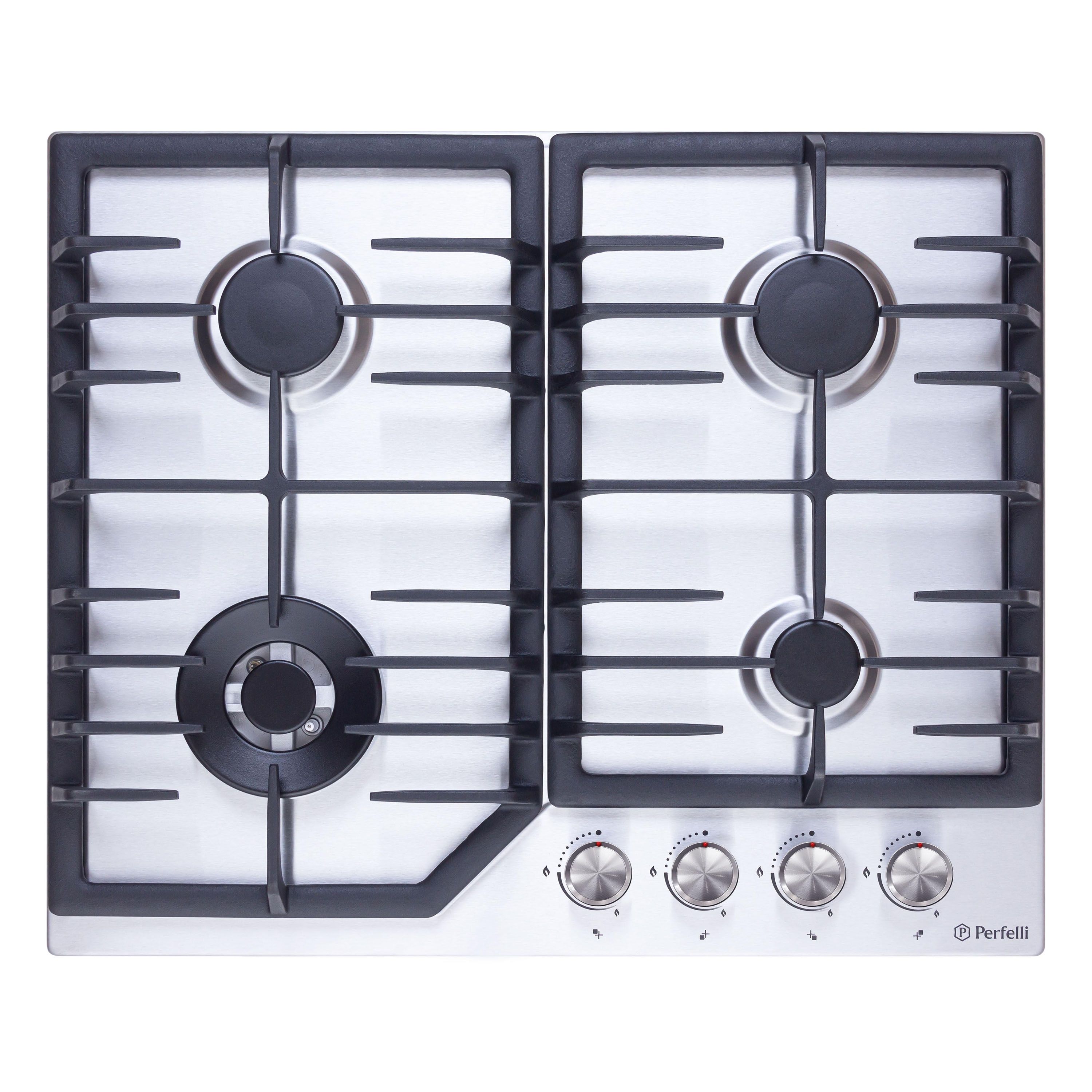 Варильна поверхня газова на металі PERFELLI DIAMOND MW69C INOX