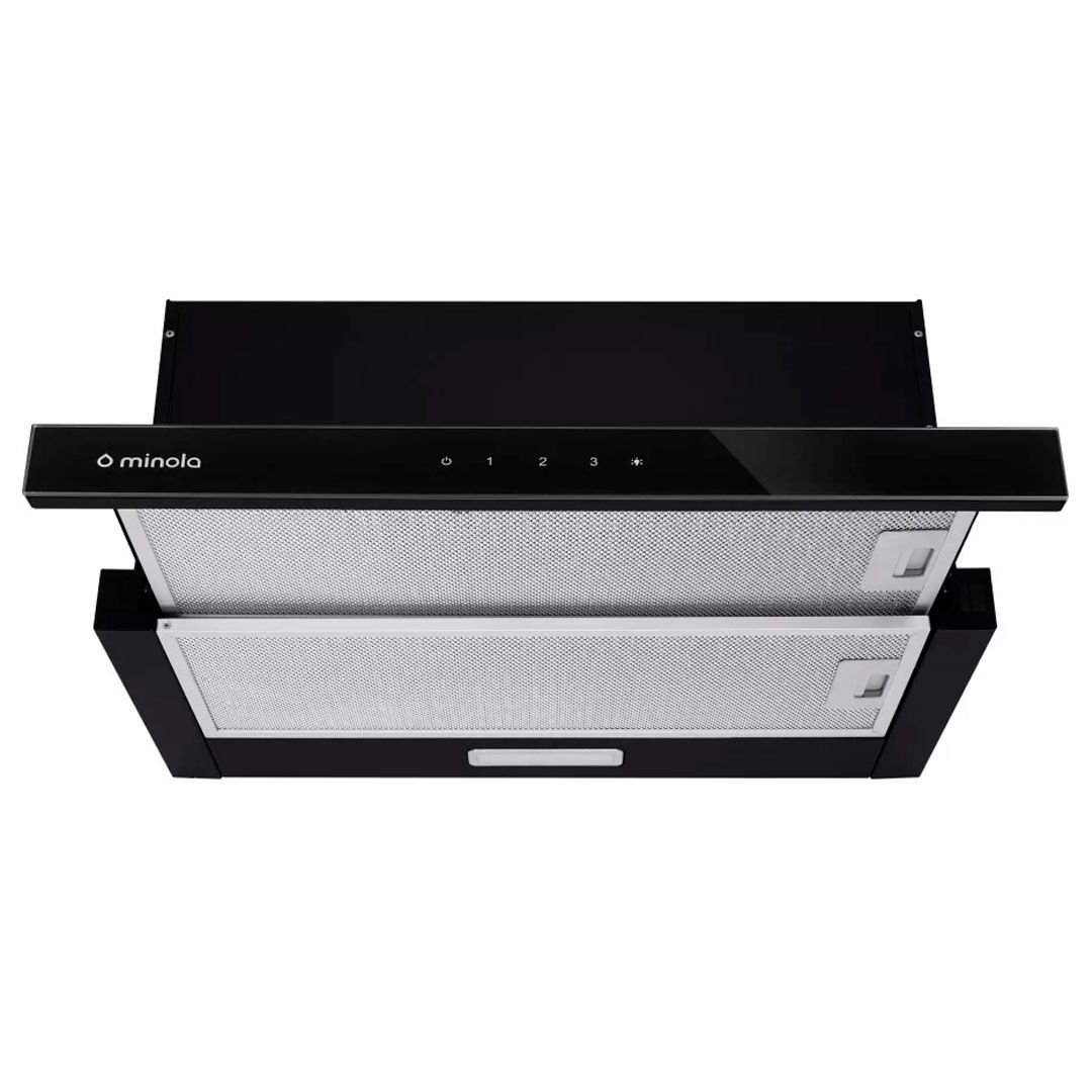 Витяжка телескопічна Minola HTLS 6734 BL 1100 LED GLASS
