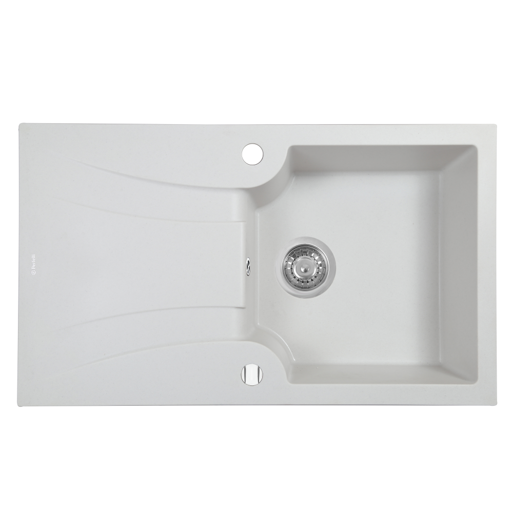 Мийка кухонна гранітна Perfelli FELICINETTO PGF 114-78 WHITE