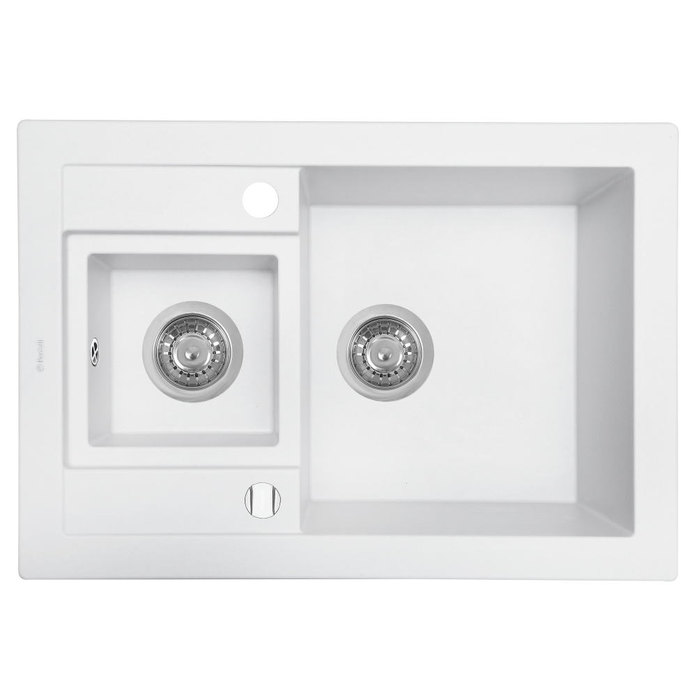 Мийка кухонна гранітна Perfelli GRANZE PGG 506-67  WHITE