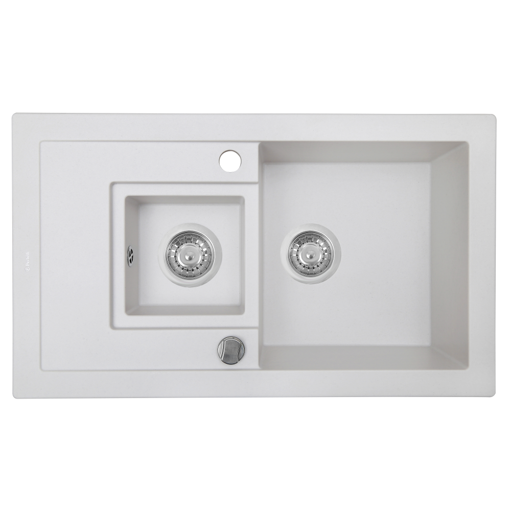 Мийка кухонна гранітна Perfelli PIERRA PGP 536-78  WHITE